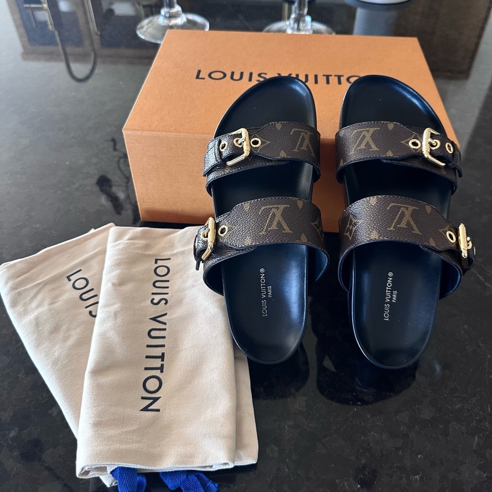 Louis Vuitton Bom Dia Flat Comfort Mule size 37